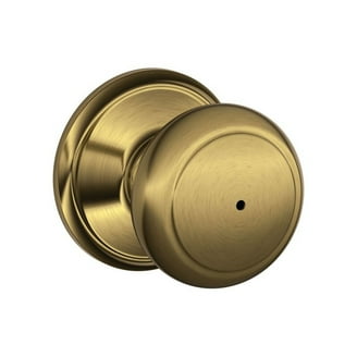 Idh By St. Simons Solid Brass Colonial Swirl Surface Bolt - 12 Inch, Antique Copper, With Barrel Guides