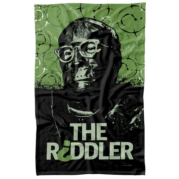 The Batman (2022) Blanket, The Riddler Fleece Blanket 36' x 58'
