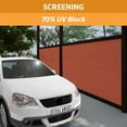 thumbnail image 3 of Coolaroo Privacy Screen Shade Fabric with 70% UV Block Protection for Fence, Carports, Balcony, Wind Block, Car Protection, 6' x 15' Terracotta, 3 of 5