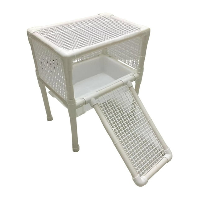 DOLITY Turtle Basking Climbing Shelf for Frog Turtles Semi Aquatic Animals C