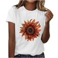 thumbnail image 1 of Camisetas de Manga Corta para Mujeres de Longitud Regular de Poliéster Sólido, Camiseta de Fiesta de Mayo Y Blusa Del Festival para la Primavera Y el Verano, 1 of 3