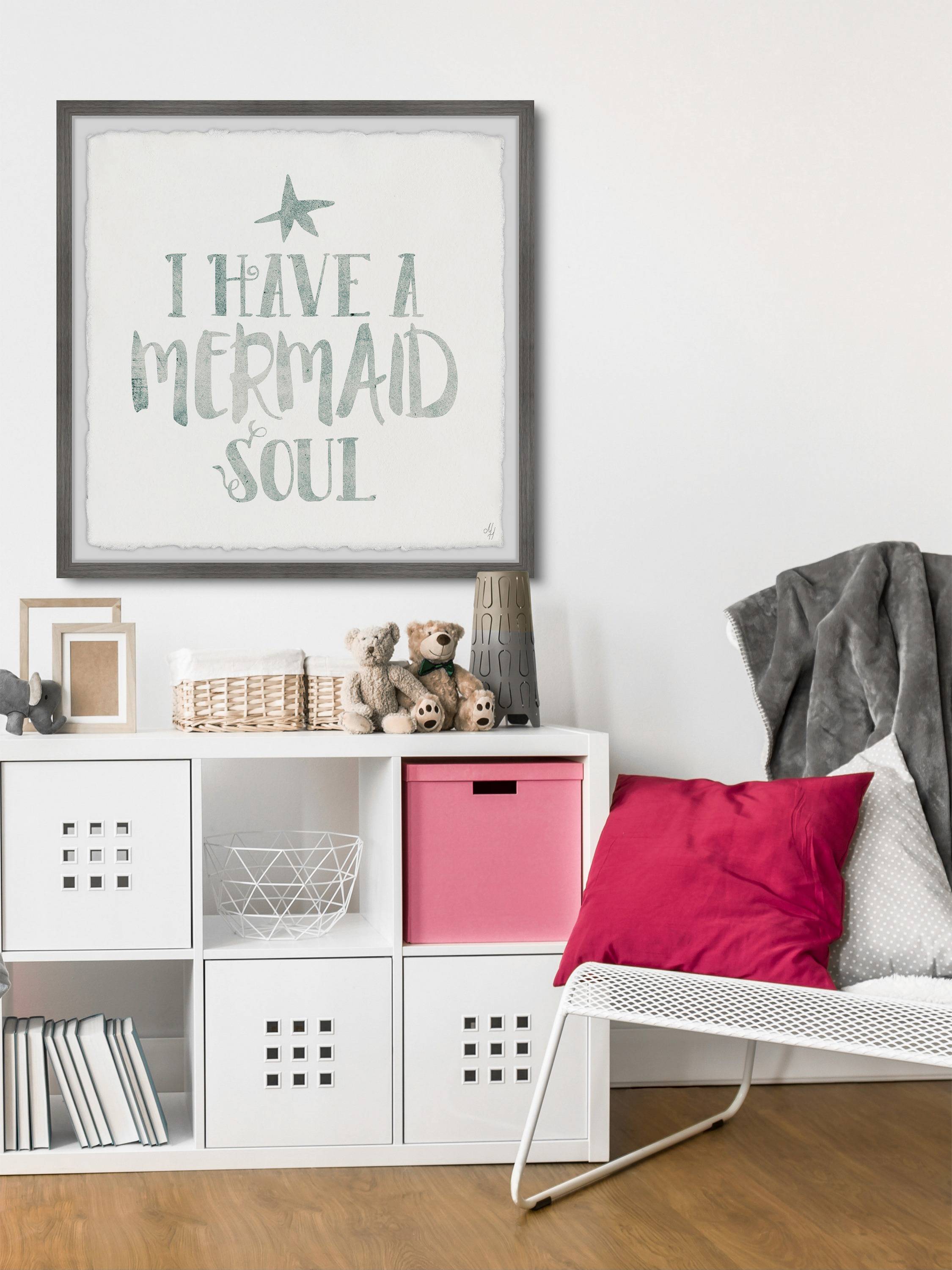 Marmont Hill Mermaid Soul Framed Wall Art, 12.00" x 1.50"