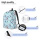 thumbnail image 3 of Balery Sailboats Anchors Mochila Clásica Impresa Básica para Viaje, Mochila Escolar Resistente al Agua, Mochila de Lona con Correas Ajustables-Medium, 3 of 5