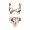 thumbnail image 4 of Daiia Cute Bee Honey Jar Hive Bear Women's Bikini Set Two Piece Swimsuit High Waisted Bikini Adjustable Straps Bikini Perfect for Beach, Pool, and Summer Vacation-Small, 4 of 9