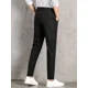 thumbnail image 2 of Pantalones de trabajo rectos para hombre, para oficina, tallas grandes, para hombre, pantalones de moda, clásicos, nuevos, en tela, ropa de sastrería elegante vintage, 2 of 5