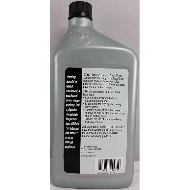 Stihl platinum bar sale and chain lubricant