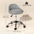 thumbnail image 3 of HOMCOM Tabouret de Salon Réglable Pivotant Massage Spa Beauté Gris, 3 of 10