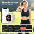 thumbnail image 2 of Smart Watch with 2 Bands: Step & Calorie Counter, Heart Rate & Oxygen Sensor, GPS Running, Swimming, Walking, Sports Tracker, Waterproof, Health Monitoring, Music & Call Alert Men Women iOS/Android, 2 of 17