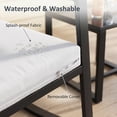 thumbnail image 3 of Lofka 3 Pieces Patio Furniture Set with Rocking Chairs Set and Tempered Glass Table for Balcony/Porch/Outdoor, Light Gray, 3 of 12
