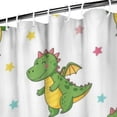 thumbnail image 3 of Cute Dragon Pattern with Stars Shower Curtain 72"x84" ,Bathroom Decorative Shower Curtains Set with 12 Hooks,Modern Waterproof Washable Shower Curtain, 3 of 6