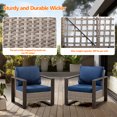 thumbnail image 5 of Meetleisure 2-Piece Outdoor Rattan Dining Chairs with Removable Cushions, Navy, 5 of 8