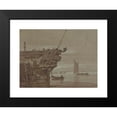 thumbnail image 2 of Samuel Prout 24x19 Black Modern Framed Museum Art Print Titled - An East Indiaman Moored, Small Boats Alongside, Other Boats Further Off, 2 of 5