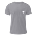 thumbnail image 4 of Krdevn Men's Half Sleeve Oversized T Shirt Letter Print Round Neck Short Sleeve,XL, 4 of 4