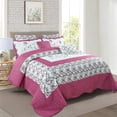 thumbnail image 3 of Home Soft Things 7 Piece Saigon Bedspread Set - Pink - Oversize King (122" x 106"), 3 of 9