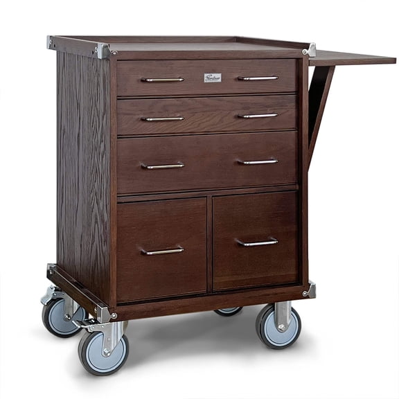 Gerstner International GI-R20-D - Dark Oak 5-Drawer Roller Cabinet