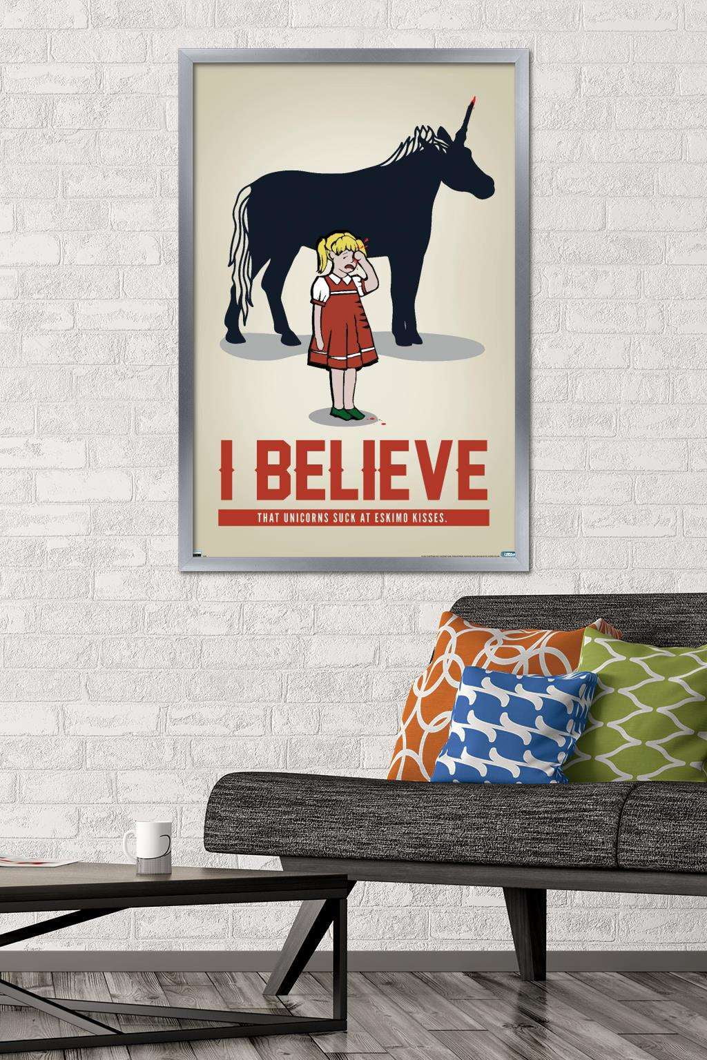 Eskimo Kisses Wall Poster, 22.375" x 34", Framed