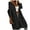 Black, variant on Mid-Long Trench Coat for Women Hooded Open Front Solid Color Long Sleeve Ribbed Cardigan with Pocket (Small, Gray)