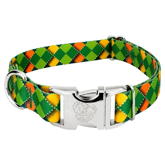 Country Brook Petz® Premium Limerick Argyle Dog Collar Limited Edition, Medium