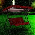 thumbnail image 6 of Qleicom Swing Waterproof Oxford Cloth Garden Seat Replacement Double Swing with 1 Canopy Cover, Red, 6 of 6