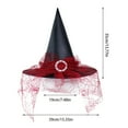 thumbnail image 2 of Decorative Props Adult Headdress Hat Witch Children Hat Baseball Caps Red One Size, 2 of 2