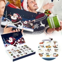 DIY Fillable Countdown Set Empty Advent Calendar Boxes for Christmas Holiday Party Decorations and 24 Day Xmas Countdown Tray