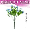 thumbnail image 3 of 3Pcs Blue Simulated Pansies, Cyenie Artificial Pansy Bouquet Pansy Flowers for Flower Bed Fence Decoration Home Garden Ornament, 3 Bundles of Simulated Pansies, 3 of 5