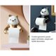 thumbnail image 5 of Soporte De Papel Higiénico Geométrico Panda Negro Para Decoración De Pared De Baño - Dorado, 5 of 5