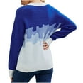 thumbnail image 4 of Aoochasliy Womens Sweaters Clothes Pullover Knitwear Cardigan Gradient Crewneck Tops, 4 of 7