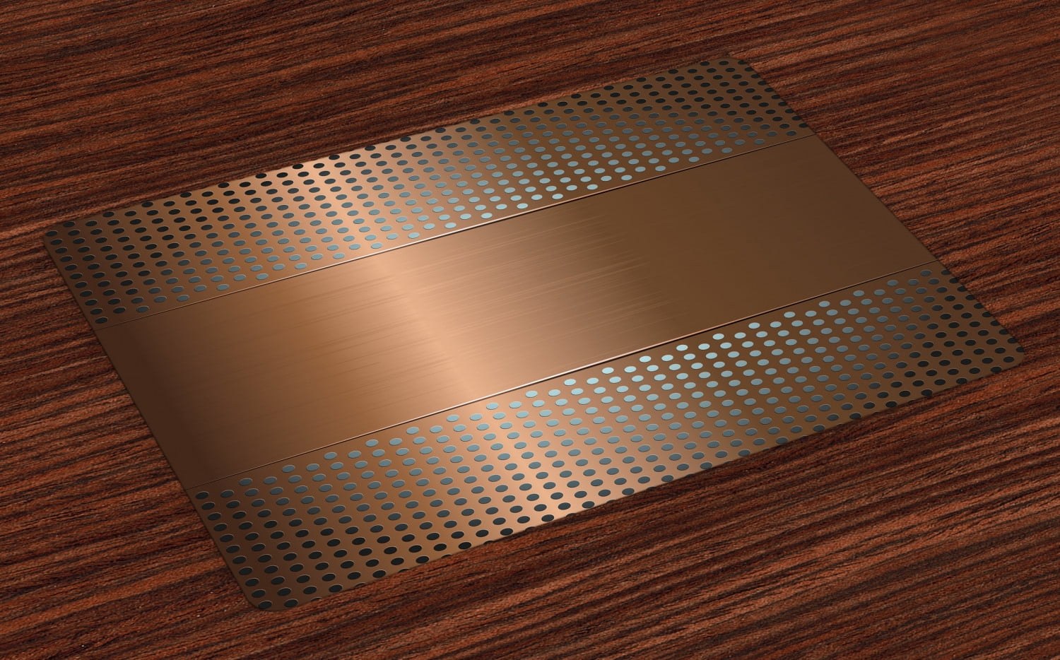 Industrial Placemats Set of 4 Perforated Grid Plate Steel with Dots Illustration Futuristic