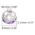 thumbnail image 2 of CHOK 200Pack 6mm Rondelle Spacer Beads  Silver Plated Rhinestone Spacer Beads for Jewelry Making Supplies  Gold White, 2 of 6