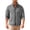 Grey, variant on Polar Fleece Jacket Men Fall Winter Long Sleeve Loose Casual Stand Collar Zip Up Jackets with Pockets Fuzzy Coat Outerwear