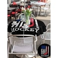 thumbnail image 4 of Outdoor Tablecloth with Umbrella Hole and Zipper, Black American Flag Round Table Cloth 54 Inch Waterproof Tablecloth, Abstract Red Hockey Stripes Us Flag Picnic Table Cover for Patio Camping, 4 of 7