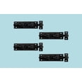 thumbnail image 2 of Renovators Supply Black Slide Bolt Door Latch 3 7/8" L Wrought Iron Metal Surface Sliding Bolts w/Catch for Cabinet Doors Rust Resistant Security Locks w/Hardware Pack of 4, 2 of 9