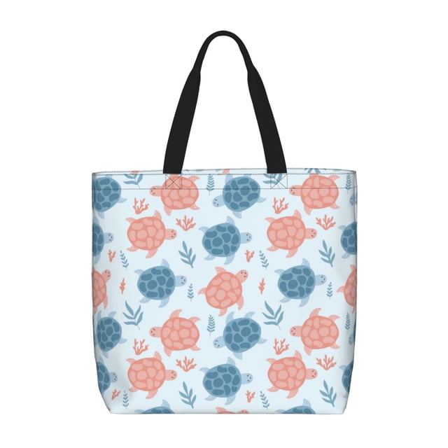 Balery Sea Turtle Bolsa de Mano para Mujeres con Cremallera, Bolsa de Gimnasio con Compartimentos, Bolsa para Laptop, Bolsa para Trabajo