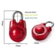 thumbnail image 2 of Candado con cerradura inteligente Cerradura de combinación direccional Cerradura para equipaje de viaje Buzón vintage Cerradura para gimnasio Cerradura inteligente Rojo, 2 of 4