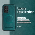 thumbnail image 3 of ELEHOLD PU Leather Case For Samsung Galaxy A53 5G Slim Magnetic Shockproof Cover, [MagSafe Compatible], [Lens&Screen Protection], Drop protection Case - Green, 3 of 11