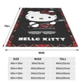 thumbnail image 6 of Hello Kitty Fleece Blanket Super Soft Cozy Throw Blanket 80"X60", Lightweight Fuzzy Comfy Flannel Blanket Warm Plush Throw Blankets For Couch, Sofa, Bed, 6 of 7