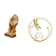thumbnail image 5 of Figura de león de resina con bola de cristal y base estable, ideal para estantería, escritorio, oficina o hogar. Perfecta para regalar o decorar tu ca, 5 of 8