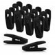 thumbnail image 1 of Paquete de 20 pinzas para perchas, pinzas negras resistentes para pantalones y faldas de terciopelo fino - ZHENV, 1 of 5