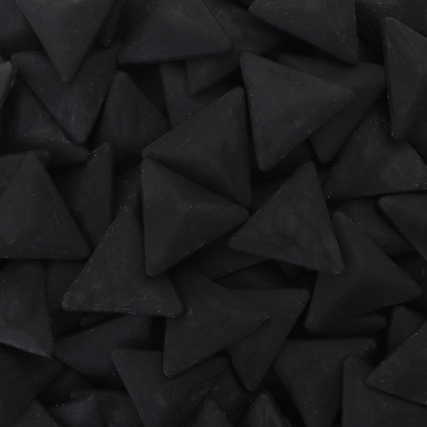 Milltown Merchants Matte Triangle Mosaic Tile Pieces (Obsidian, 1 Pound)