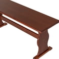 thumbnail image 4 of Linon Chelsea Wood Dining Nook Bench, Walnut, Set of 1, 4 of 9