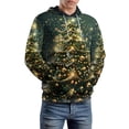 thumbnail image 2 of Christmas Tree Background Regular Fit Hoodie, Sporty Pullover Hooded Sweatshirt for Men Women L, 2 of 6