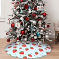 thumbnail image 5 of Yiaed Strawberry Print Christmas Tree Skirt , Tree SkirtsTree Mat for Christmas Winter Holiday Indoor Decorations-36", 5 of 7
