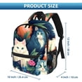 thumbnail image 2 of Cat Traveling Backpack with Adjustable Shoulder Strap, Large Capacity, Printed Design, Lightweight, Suitable, School Backpack Set, Large Backpack., 2 of 6