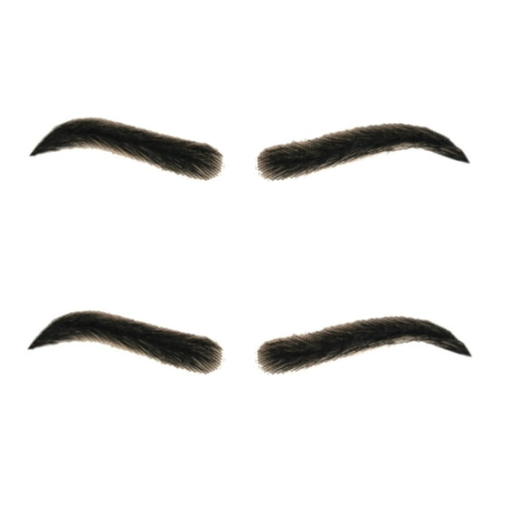 Hand Made Human Hair False Eyebrows Lace Eyebrow Natural Black Color Men Eyebrows Suncolor Hair