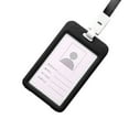thumbnail image 2 of Double Sided Clear Employee ID Card Holder with Lanyard Neck Strap, Portable Plastic Name Tag Protector for Office Business School and Event Supplies, Professional ID Badge Case with Strap, 2 of 4