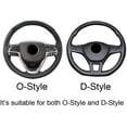 thumbnail image 3 of Universal Auto Car Steering Wheel Cover Microfiber Leather Anti-Slip Without Inner Ring (Red), 3 of 7