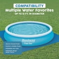 thumbnail image 3 of Bestway Square Ground Cloth for 12' Above Ground Pool & Hot Tub, Mat for Pools, 3 of 5