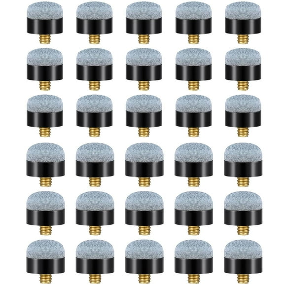 30 Uds Puntas de Billar Unbranded 12 Mm 13 Mm Virolas de Rosca Accesorios de Repuesto