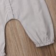 thumbnail image 4 of Diconna Newborn sleeveless cotton solid color button trousers jumpsuit, 4 of 5